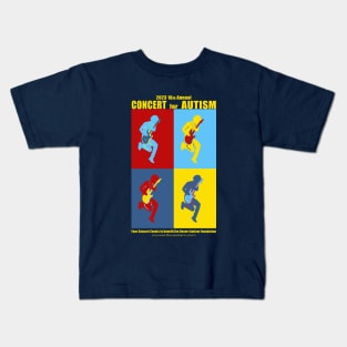 16th Annual Concert for Autism teaser shirt yellow font Kids T-Shirt